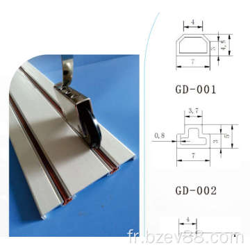 Strip de joint de silicone de piste de porte mobile